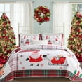 thumbnail image 1 of Christmas Quilt Set Queen Size - Lightweight Christmas Bedspread for Bedroom Holiday Decor, 1 of 8