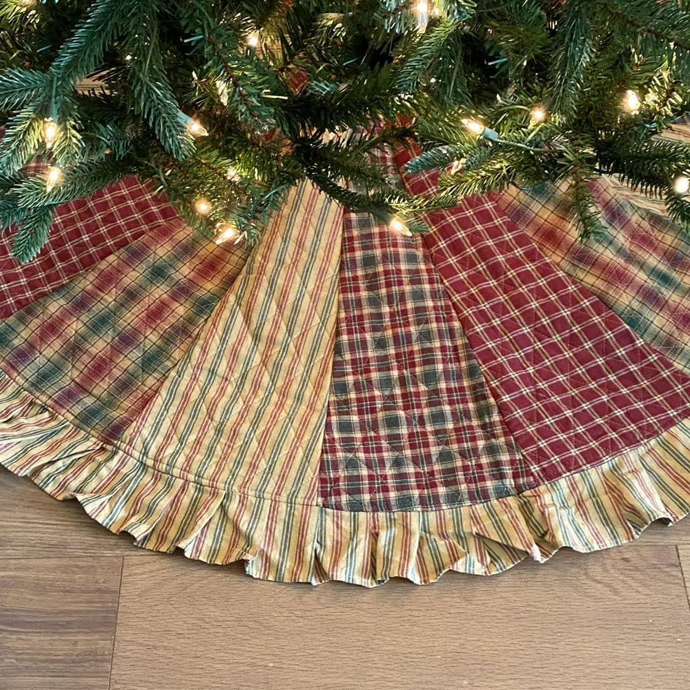 Cotton Christmas Tree Skirt 