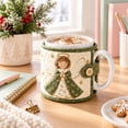 thumbnail image 1 of Christmas Quilted Mug Cozy Sewing Kit,DIY Holiday Craft for Beginners, 1 of 3