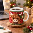 thumbnail image 1 of Christmas Quilted Mug Cozy Sewing Kit,DIY Holiday Craft for Beginners, 1 of 3