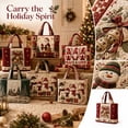 thumbnail image 1 of Christmas Quilted Tote Bag for Women,Large Open‑Top Foldable Shoulder Carryall Bag,Versatile Handbag for Travel,Work,College,Shopping and Daily Use C, 1 of 6