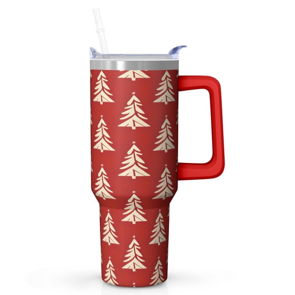 Christmas Quote 40oz Meme Tumbler with Handle Stainless Steel Travel Cup