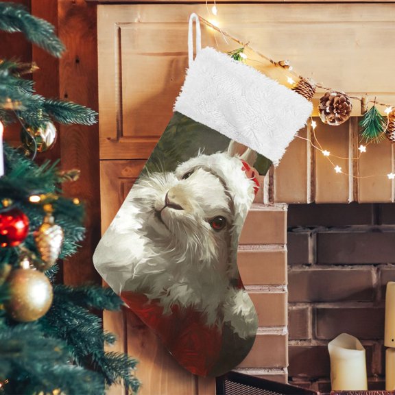 Christmas Rabbit Large Size Christmas Stockings Xmas Stocking Holiday Party Decorations
