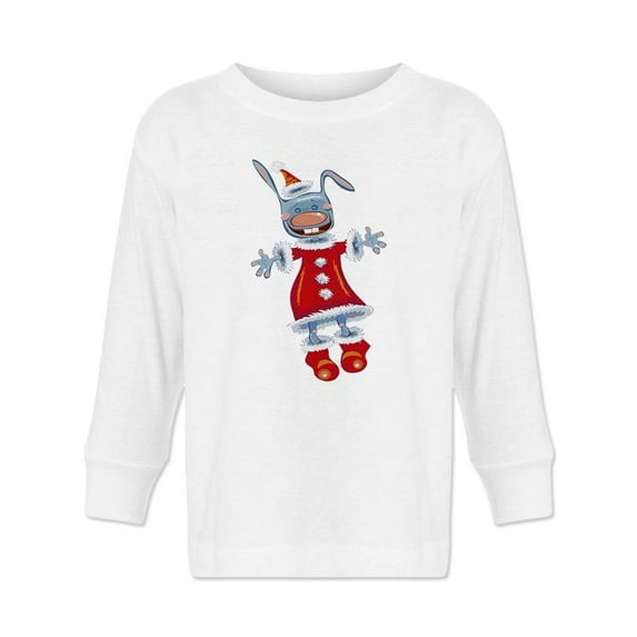 Christmas Rabbit Long Sleeve Toddler -Image by Shutterstock, 3 Toddler