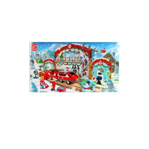 Christmas Railway Advent Calendar Wood - 24 Piece - Pack of 6