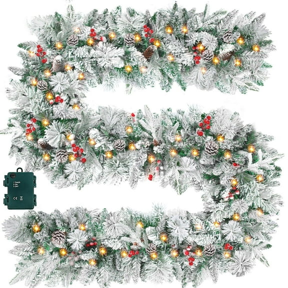 Christmas Rattan, Encrypted Christmas Decoration Rattan, Door Rattan Door Decoration, 9 Feet 50 Lights