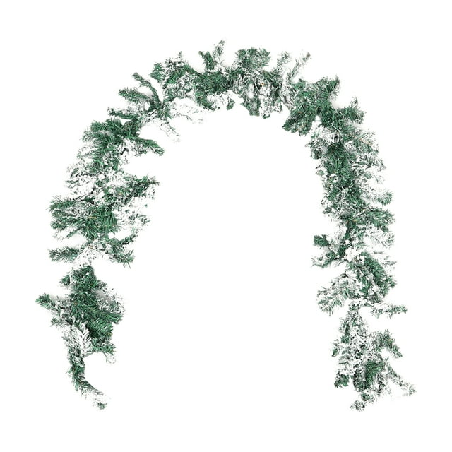 Christmas Rattan Garland Artificial Christmas Hanging Rattan Flocking