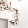 thumbnail image 1 of Christmas Rattan Garland with Berries, Artificial Vine Branches for Indoor Outdoor Decor, Mantle Door Wall Swag, Holiday Wedding Decoration, Festive Accent, 1 of 6