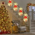 thumbnail image 1 of Christmas Rattan Hanging Tree with LED Lights for Wall and Door Decor - Upside Down Holiday Display for Indoor Spaces and Festive Settings(Red,17.7"), 1 of 5
