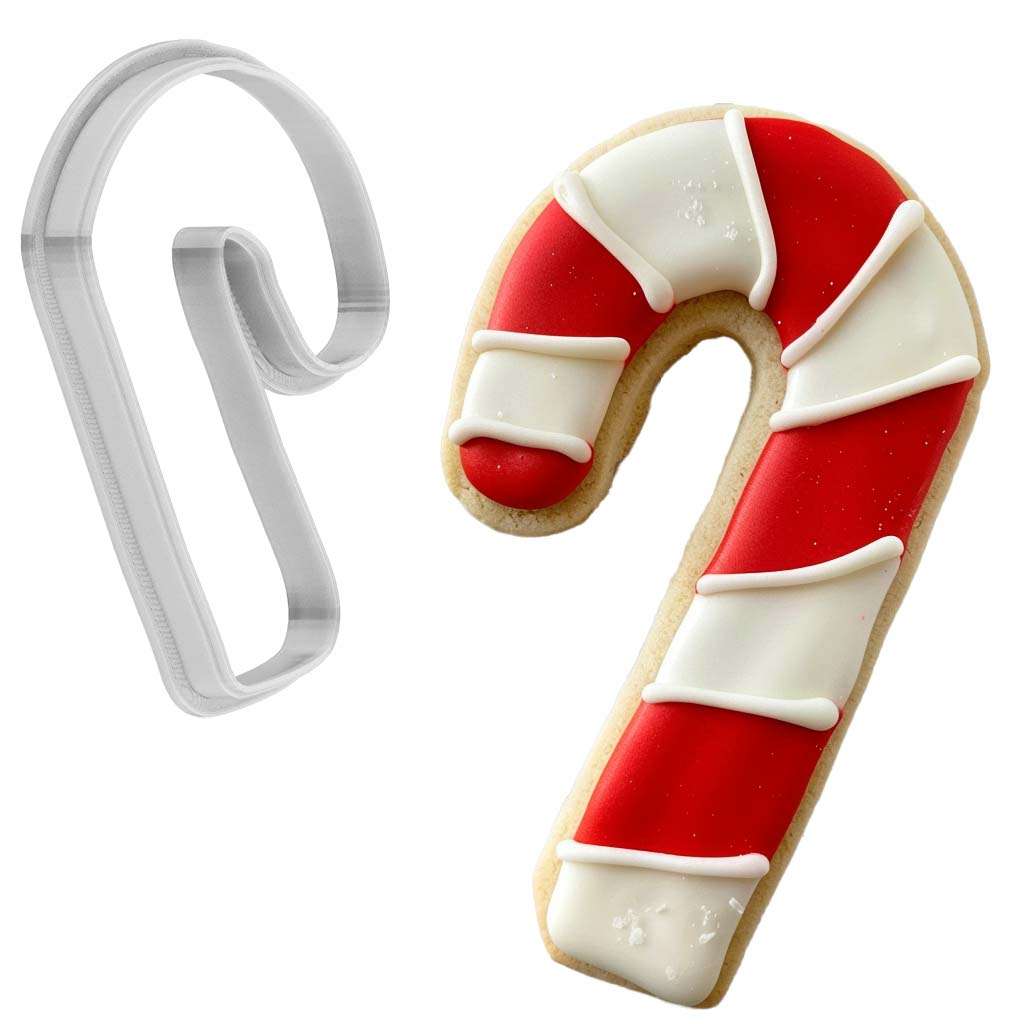 Candy Cane Cutter Christmas Red And White Candy Cane Cookie Cutter 4 Inch Made in USA by ...
