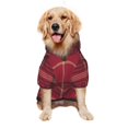 Christmas Red Black Plaid Dog Hoodie Soft And Warm Stylish Sweatshirt