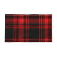Christmas Red Black Tartan Check Scottish Durable Face Wash Cloth Hand