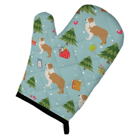 Christmas Red Border Collie Oven Mitt