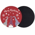 thumbnail image 1 of Christmas Red Coasters Set of 2, Absorbent Coasters for Drinks, Cute Gnomes Xmas Winter Snowflakes Coaster for Desk Coffee Table Protection, Home Decor House Warming Gifts 4", 1 of 8