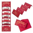 thumbnail image 1 of Christmas Red Envelope Gift Box – 6-Slot Money Holder Card with Ribbon, Elegant Cardboard Cash Envelope for Christmas Party, Birthday, and Holiday Gift Giving, 1 of 5