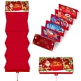 thumbnail image 1 of Christmas Red Envelope Surprise Box – 10-Slot Holiday Gift Money Card Holder with Santa & Sleigh Prints – Party Game Prop and Gift Storage Box for Kids and Family, 1 of 5