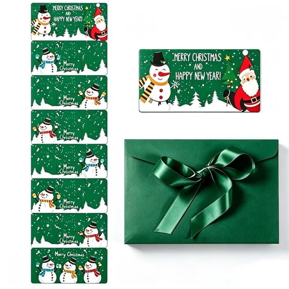 Christmas Red Envelopes with 6 Cash Slots,Holiday Money Card Holder with Gift Box for Santa Exchange Teacher Kids Gift