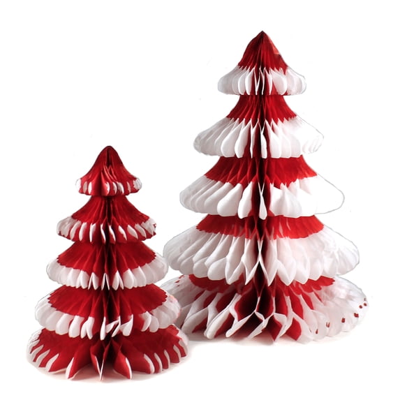 Christmas Red Honeycomb Trees Paper Tissue Paper Vintage-Style Ms5024r