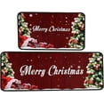 thumbnail image 1 of Christmas Red Lattice Kitchen Rug Set 2 Piece, Cushioned Anti-Fatigue Kitchen Floor Mats Waterproof Easy to Clean, Comfort Standing Kitchen Mat Set with Non-Slip Latex, 1 of 6