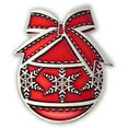 thumbnail image 1 of Christmas Red Ornament Holiday Lapel Pin, 1 of 2