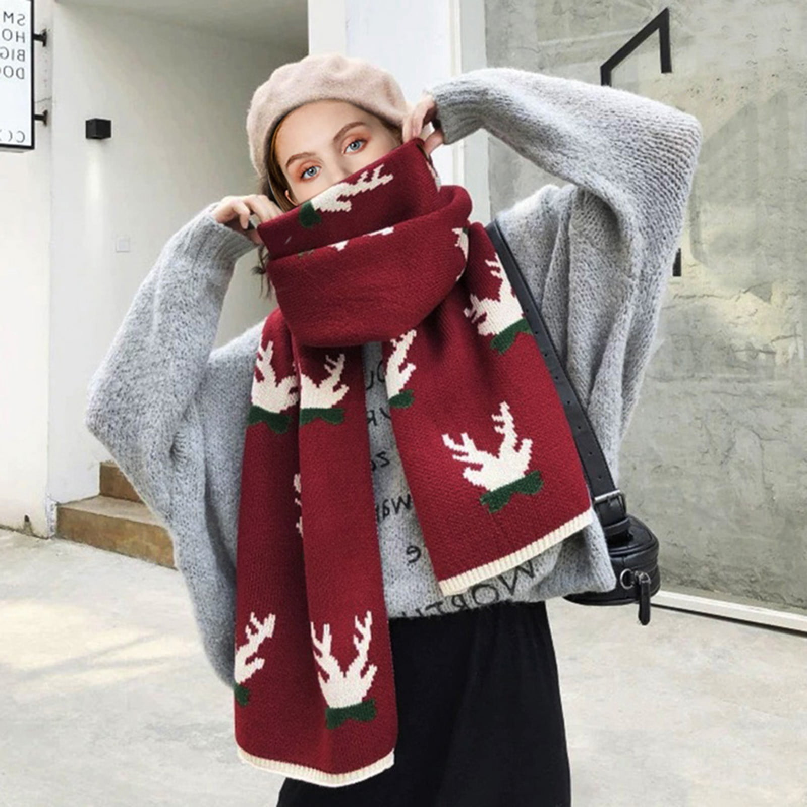 Christmas Shawl Red Christmas Scarf Christmas Scarf Buy Red Scarf