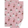 thumbnail image 1 of Christmas Red Sweater Deer Hand Towels 2 PCS, Winter Snowman Kitchen Towel Ultra Soft and Highly Absorbent,Decorative Fingertip Face Towel for Bathroom Hotel, 28.3"x14.4", 1 of 5