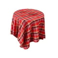 thumbnail image 1 of Christmas Red Table Cloth Round Buffalo Plaid Table Cover Dining Coffee Table Top Covering, 1 of 7