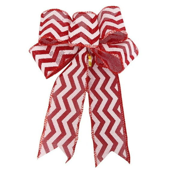 Christmas Red Velvet Bows, Glitter Wreath Bows for Christmas Outdoor Decorations, Organza Twist Tie Ribbons for Crafts, Xmas Gifts Present Wrapping, 7x9 in,6 Count