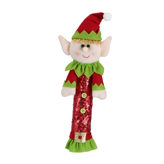 Christmas Refrigerator Door Handle Covers Cute Christmas Decoration for Oven female elf