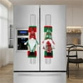thumbnail image 1 of Christmas Refrigerator Handle Covers - Festive Kitchen Decor, Stretchable Polyester Protector for Refrigerator Handles, Universal Fit for Most Appliances, Reusable Holiday Decoration, 1 of 7