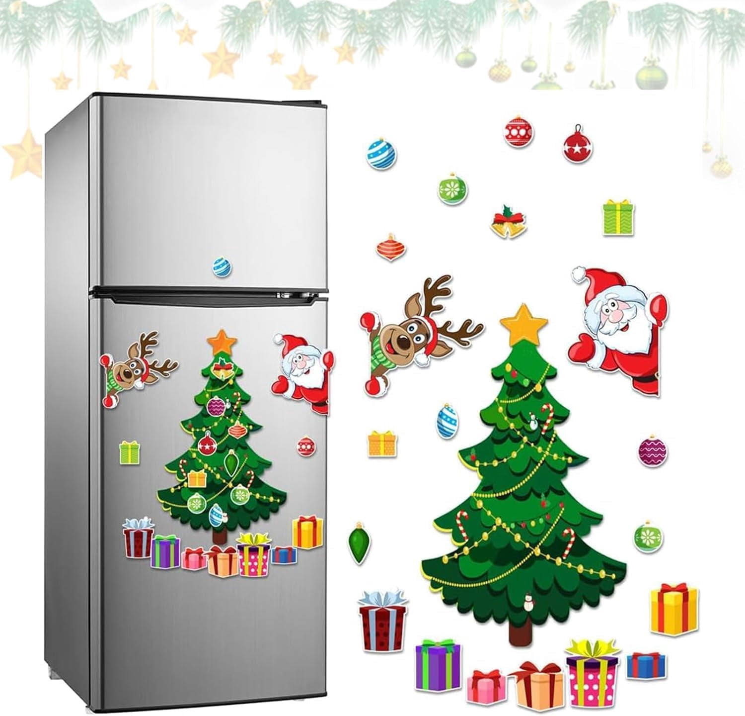 Christmas Refrigerator Magnets Magnetic Christmas Tree Refrigerator ...