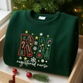 thumbnail image 1 of Christmas Registered Nurse Embroidered Sweatshirt, Nurse Shirt For Christmas, Christmas Crew Nurse Shirt, Registered Nurse Crew Sweatshirt, 1 of 4
