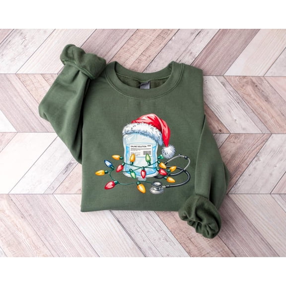 Christmas Registered Nurse Sweatshirt, Christmas Gift For Nurse, Winter Season Nurse Sweatshirt