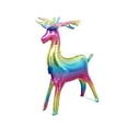 thumbnail image 1 of Christmas Reindeer Balloon Decoration, Standing Deer Shaped Aluminum Film Ornament, Inflatable Party Décor for Holiday, Home, and Christmas Tree Display, 1 of 5