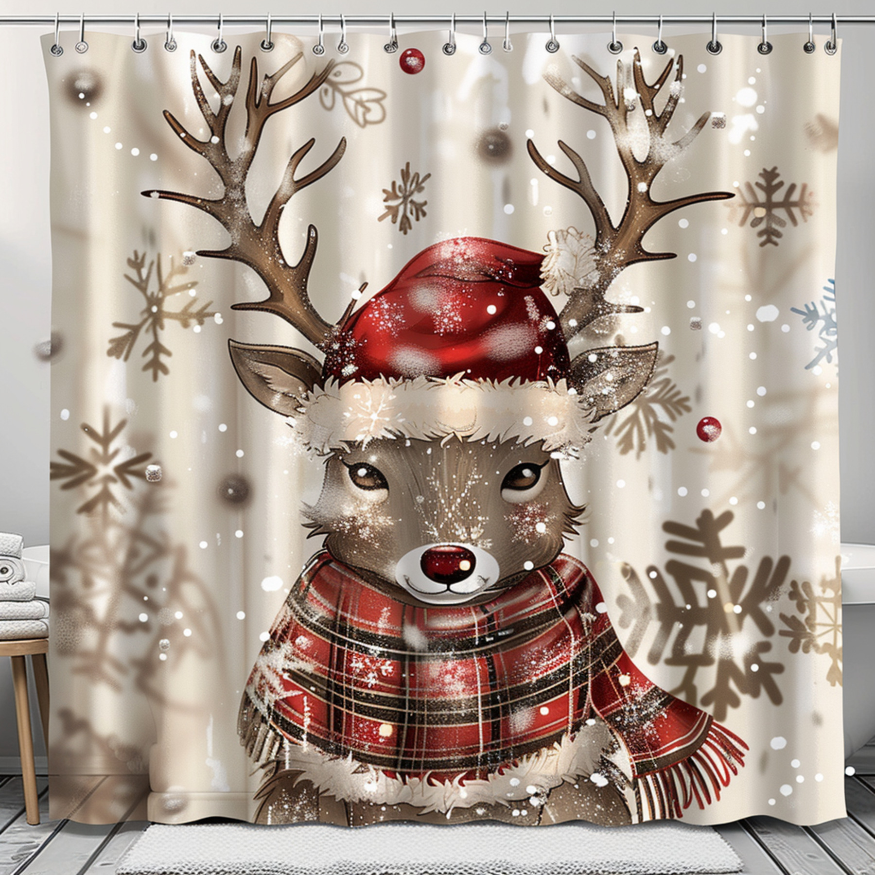 Christmas Reindeer Bathroom Decor Craig Davison Style Reindeer Shower
