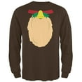 thumbnail image 1 of Christmas Reindeer Costume Mens Long Sleeve T Shirt Brown MD, 1 of 1