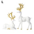 thumbnail image 1 of Christmas Reindeer Figurines Decor, Nordic European , Resin Deer Statue, Fireplace Window Desk Bedroom Shelf Ornament for Home Living Room Office Decoration, 1 of 9