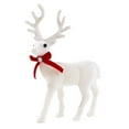 thumbnail image 1 of Christmas Reindeer Figurines Decorations, Ongmies White Plush Reindeer Toy - Deer Shaped Tabletop Figurine for Christmas Decorations, Christmas Decorations Indoor, 1 of 4