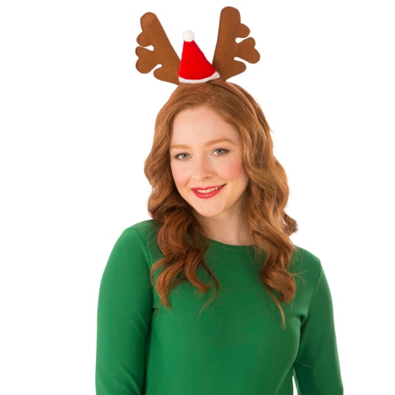 Rubies Christmas Reindeer Headband Costume Accessory for Adults, Unisex One Size