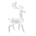 thumbnail image 1 of Christmas Reindeer Ornament, Acrylic Crystal Reindeer Decoration, Large Transparent Hanging Christmas Tree Pendant, Durable Acrylic Material, Lightweight Desktop Decor, Perfect Holiday Wedding Gift, 1 of 7