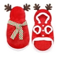 thumbnail image 1 of Christmas Reindeer Pet Dress, Festive Holiday Costume Clothes for Small & Medium Dogs, Puppies and Cats, 1 of 9