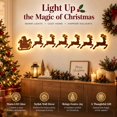 thumbnail image 1 of Christmas Reindeer Santa Claus Wall LED Light Decoration, Warm LED Backlit Wall Hanging Decorative Night Light, Christmas Wall Decor for Living Room, Bedroom, Fireplace, 1 of 8