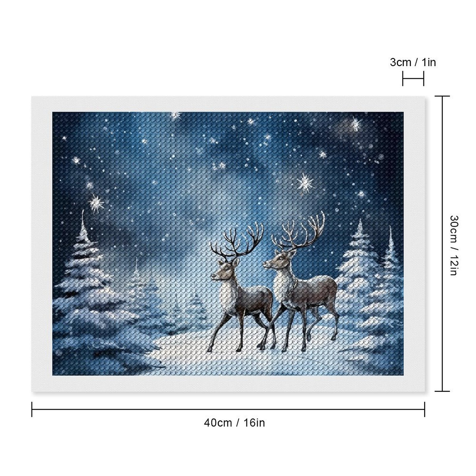 Christmas Reindeer Snowflakes Diamond Painting Kits for Adults, DIY