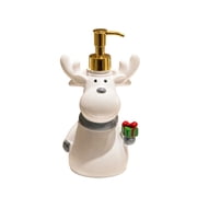 Christmas Reindeer Soap Dispenser,Festive Liquid Soap Bottle for Bathroom Kitchen Counter, Holiday Hand Wash Container Decor