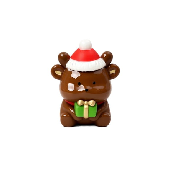 Christmas Reindeer Squishy Stress Relief Toy, 3.15 Inch Soft Squeeze Fidget Toy, Cute Slow‑Rising Deer Figure, Holiday Stocking Stuffer Gift for Kids & Adults