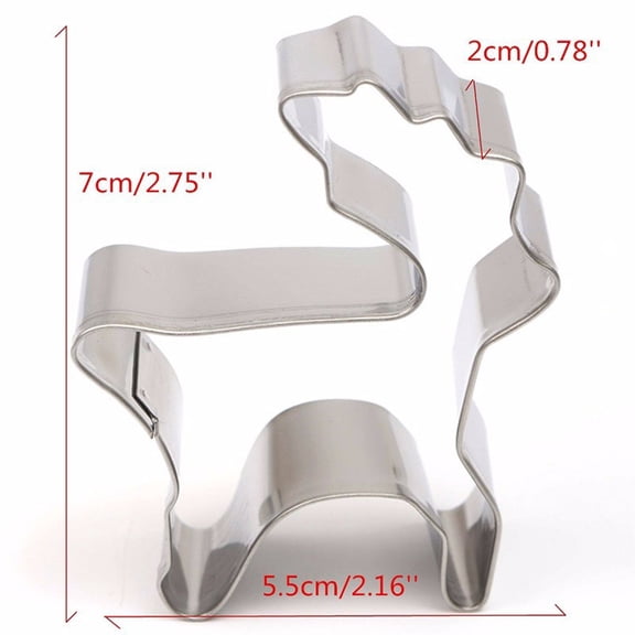 Christmas Reindeer Stainless Steel Cookie Cutter Molds for Biscuits, Cakes, and Baking Kitchen Tools