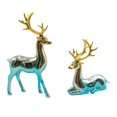 thumbnail image 1 of Christmas Reindeer Tabletop Decor, 2-Piece Resin Deer Statues for Entryway Tables, Desks and Wine Cabinets, 1 of 4