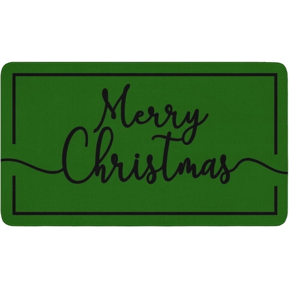Christmas Reindeer Welcome Door Mat 30x17 Inch Christmas Moose Doormat for Indoor Outdoor Entrance Non-Slip Washable Floor Mats Winter Xmas Holiday Home Decor Rug