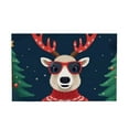 thumbnail image 1 of Christmas Reindeer Welcome Mat – Holiday Entry Door Rug for Front Porch, Indoor Outdoor Floor Mat for Kitchen, Bathroom, Entryway Decor, 1 of 5