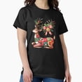 thumbnail image 1 of Christmas Reindeer With A St. Nick Hat And A Scarf Funny Xmas Holiday - Holiday Favorite G18982 Unisex T-Shirt, Up to Size 5XL, 1 of 2